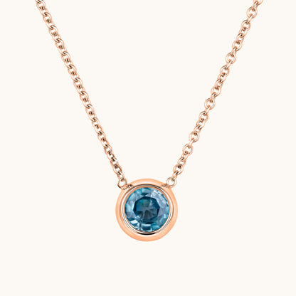 Bezel Set Solitaire Birthstone Pendant - Happy Jewelers Fine Jewelry Lifetime Warranty