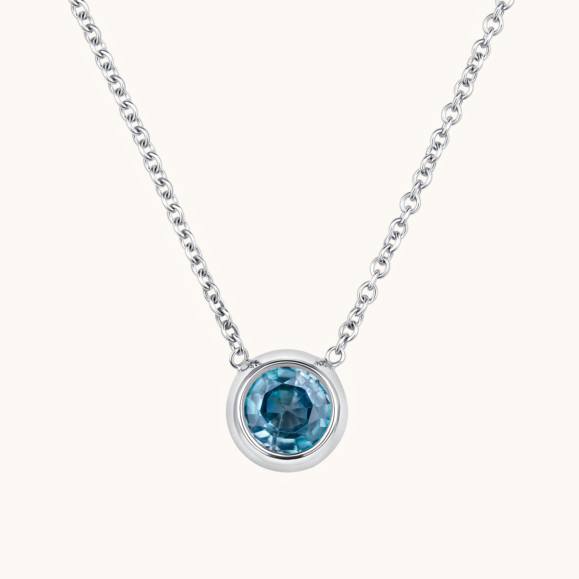 Bezel Set Solitaire Birthstone Pendant - Happy Jewelers Fine Jewelry Lifetime Warranty