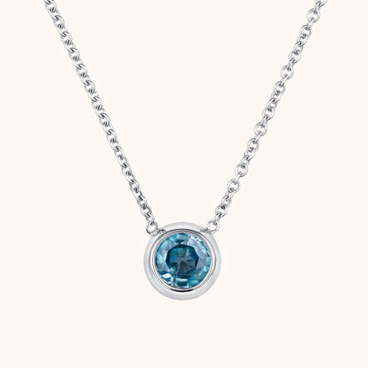 Bezel Set Solitaire Birthstone Pendant - Happy Jewelers Fine Jewelry Lifetime Warranty
