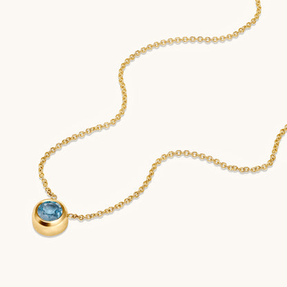 Day 1 | 12 Days of Christmas! Bezel Set Solitaire Birthstone Pendant