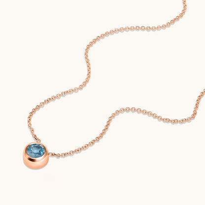 Bezel Set Solitaire Birthstone Pendant - Happy Jewelers Fine Jewelry Lifetime Warranty