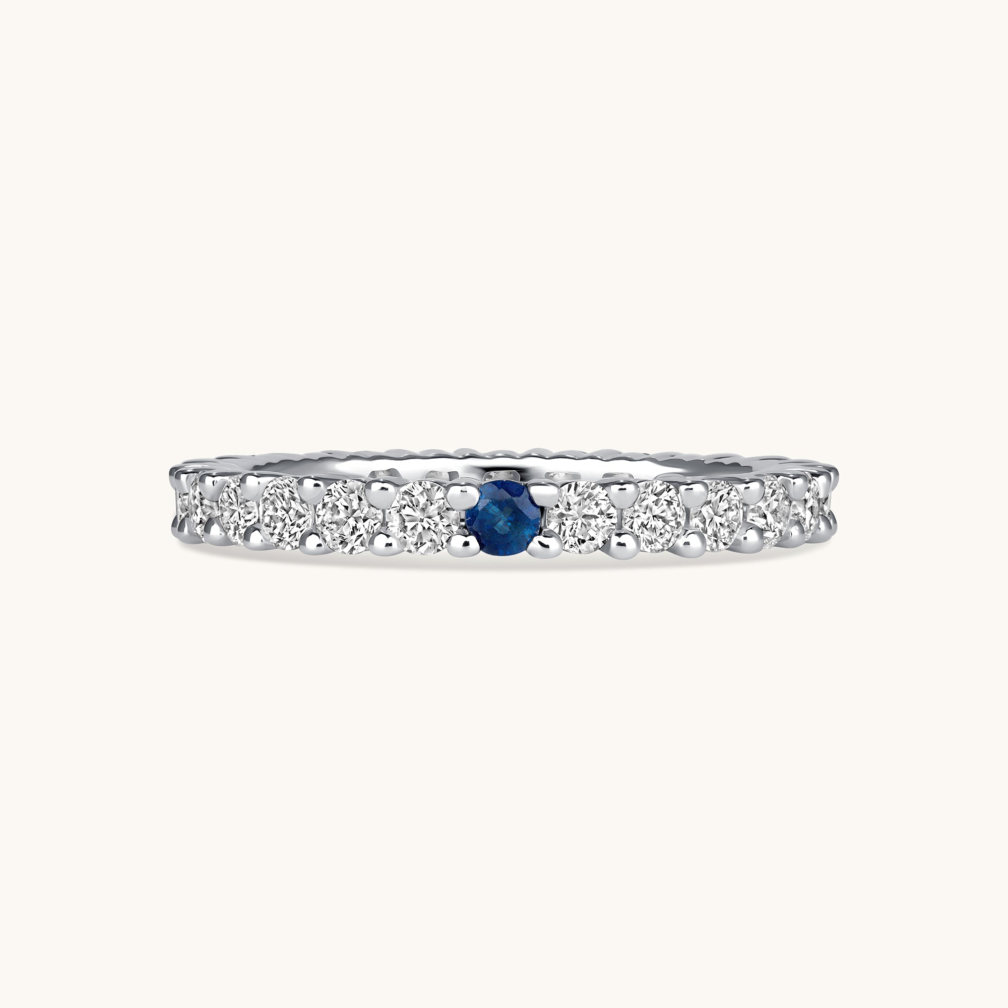Birthstone Diamond Eternity Band - Happy Jewelers Fine Jewelry Lifetime Warranty