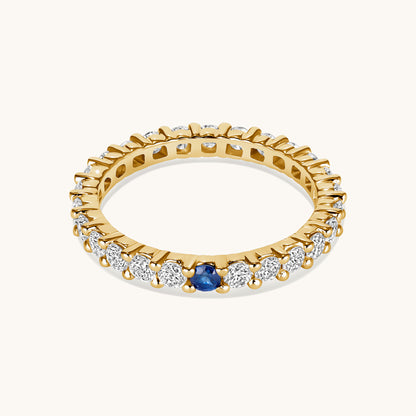 Birthstone Diamond Eternity Band - Happy Jewelers Fine Jewelry Lifetime Warranty