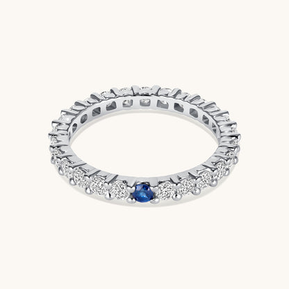 Birthstone Diamond Eternity Band - Happy Jewelers Fine Jewelry Lifetime Warranty