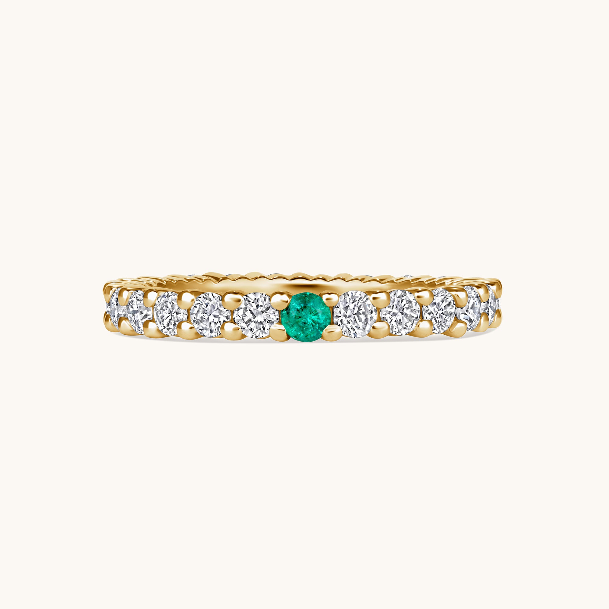 Birthstone Diamond Eternity Band - Happy Jewelers Fine Jewelry Lifetime Warranty
