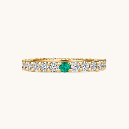 Birthstone Diamond Eternity Band - Happy Jewelers Fine Jewelry Lifetime Warranty