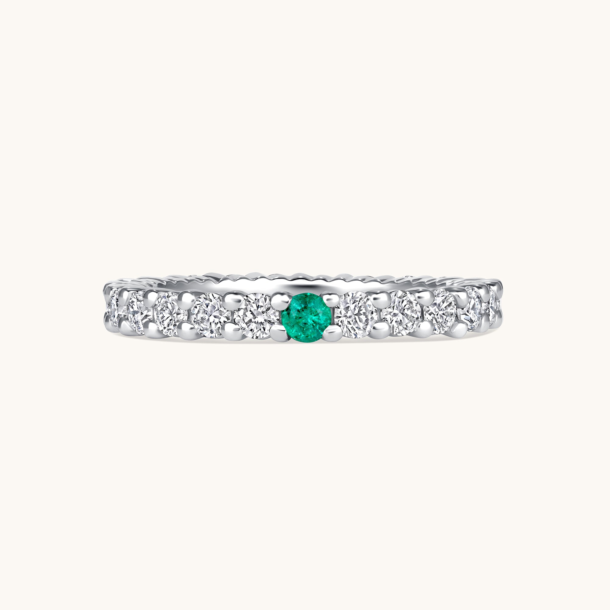 Birthstone Diamond Eternity Band - Happy Jewelers Fine Jewelry Lifetime Warranty