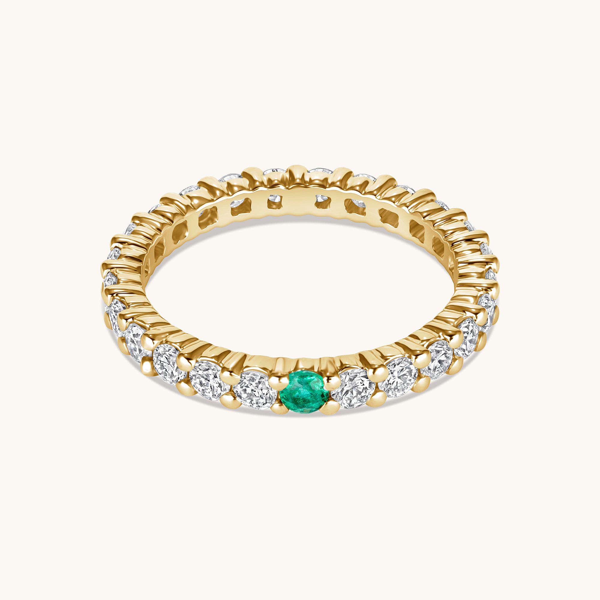 Birthstone Diamond Eternity Band - Happy Jewelers Fine Jewelry Lifetime Warranty