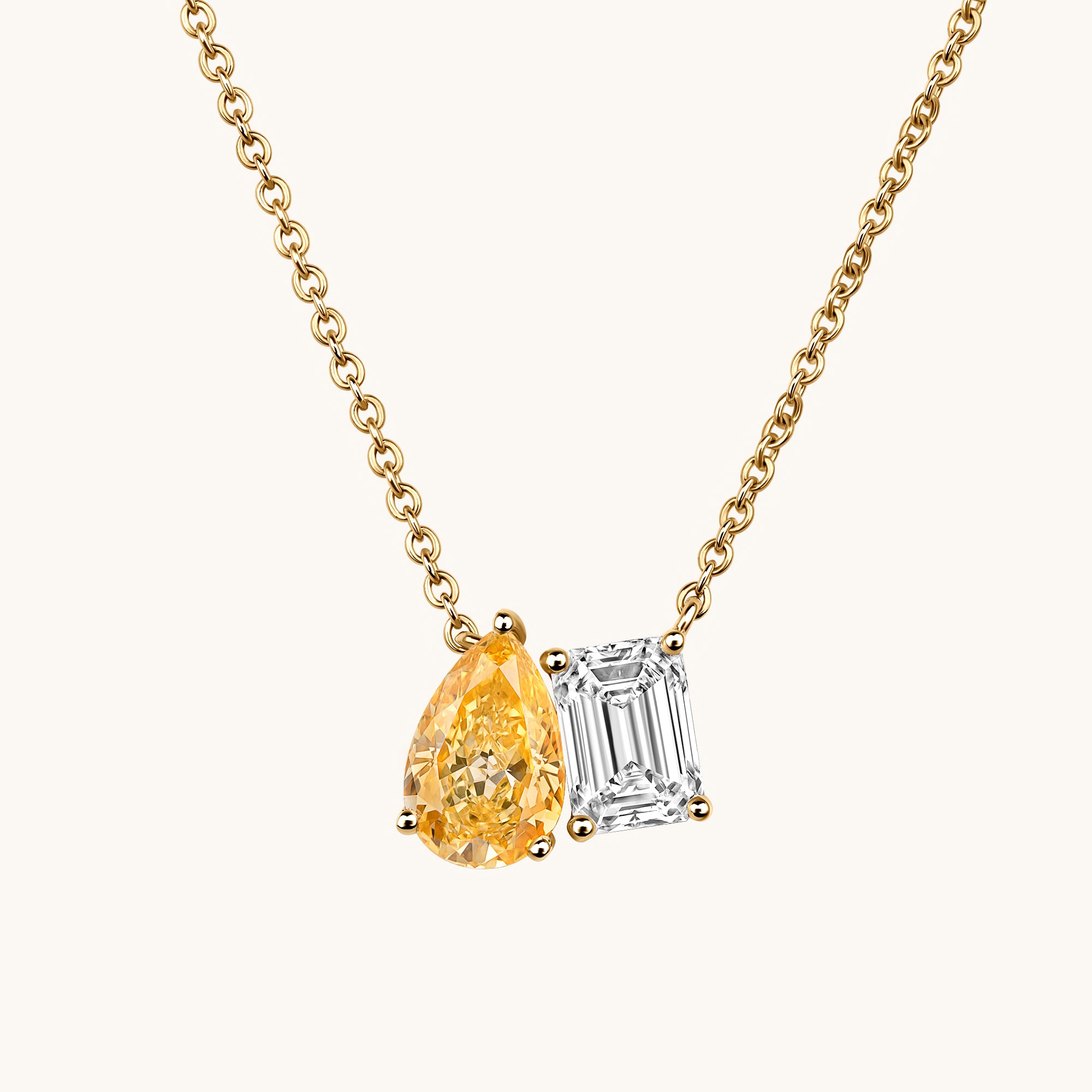 Golden Pair Necklace - Happy Jewelers Fine Jewelry Lifetime Warranty