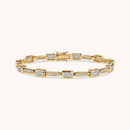 Deco Emerald Tennis Bracelet