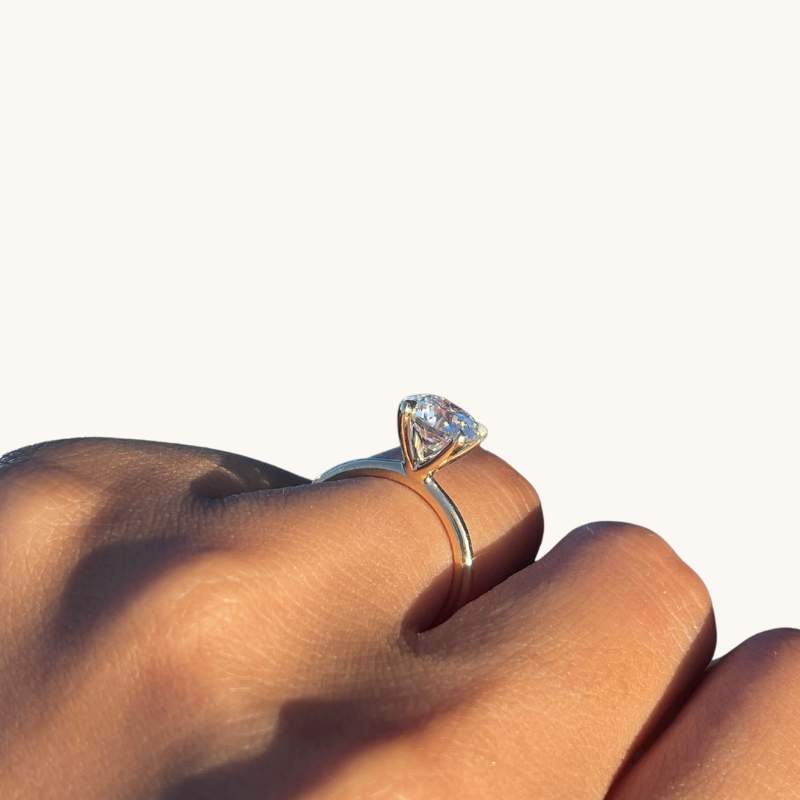 2.07 Round Lab Diamond Engagement Ring