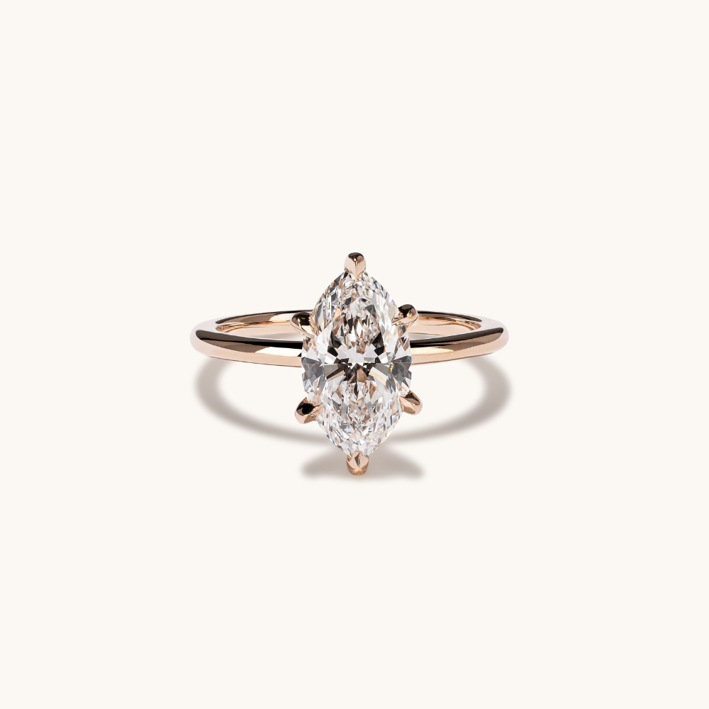 2.06 Marquise Lab Diamond Engagement Ring