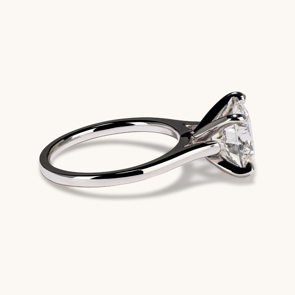 3.70 Round Lab Diamond Engagement Ring