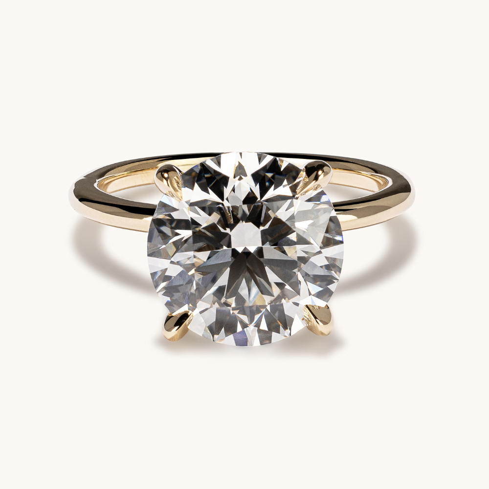 4.13 Round Lab Diamond Engagement Ring