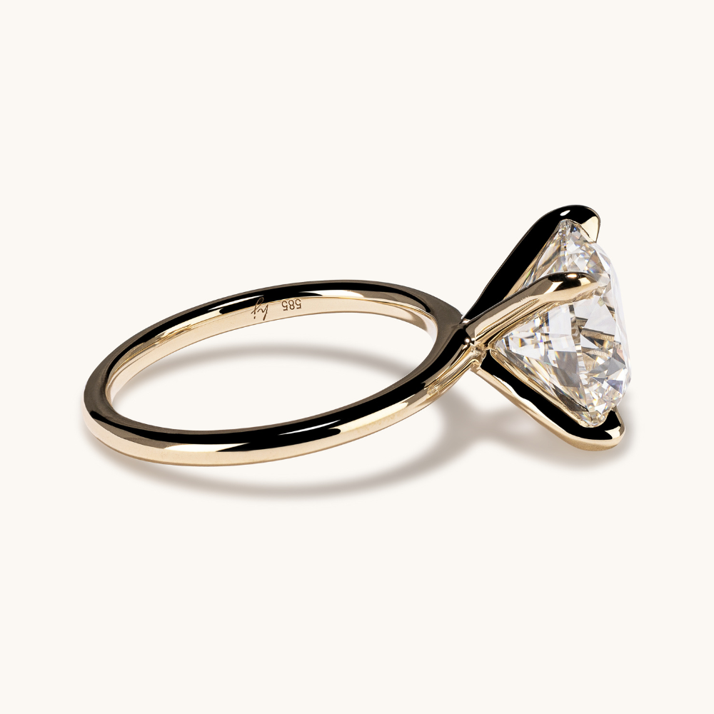 4.13 Round Lab Diamond Engagement Ring