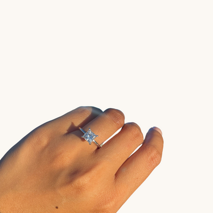 1.75 Princess Lab Diamond Engagement Ring - Happy Jewelers Fine Jewelry Lifetime Warranty