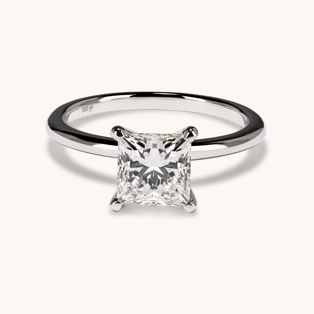 1.75 Princess Lab Diamond Engagement Ring - Happy Jewelers Fine Jewelry Lifetime Warranty