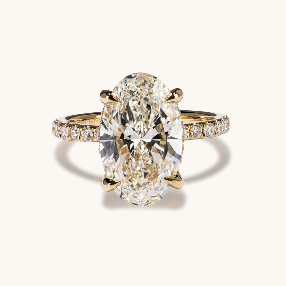 4.90 Oval Lab Diamond Engagement Ring - Happy Jewelers Fine Jewelry Lifetime Warranty
