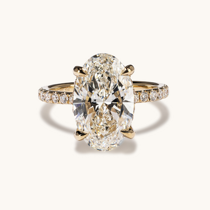 4.90 Oval Lab Diamond Engagement Ring - Happy Jewelers Fine Jewelry Lifetime Warranty