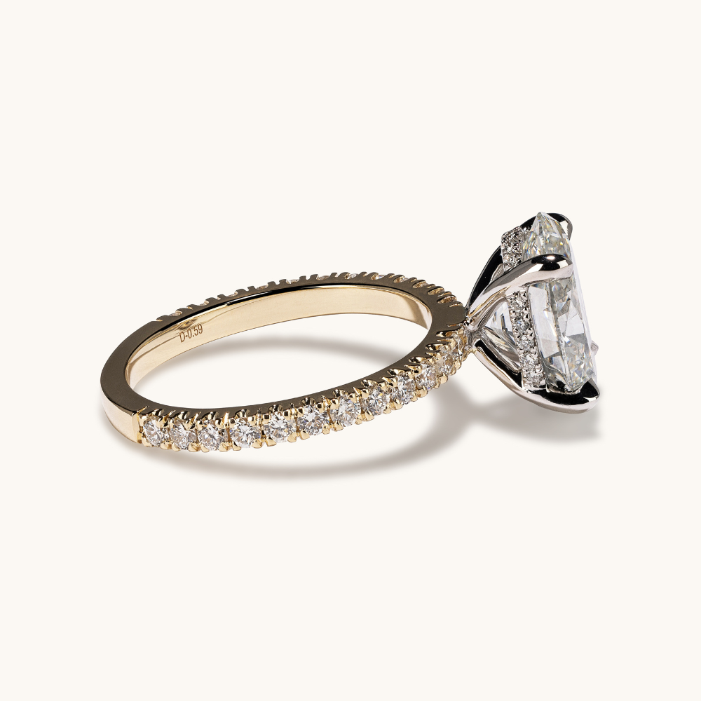 3.20 Oval Lab Diamond Engagement Ring - Happy Jewelers Fine Jewelry Lifetime Warranty