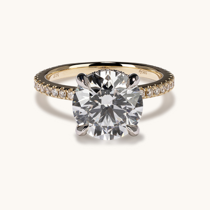 3.50 Round Lab Diamond Engagement Ring - Happy Jewelers Fine Jewelry Lifetime Warranty