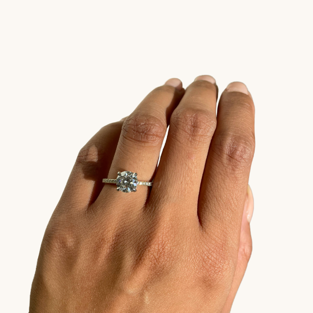 1.89 Round Lab Diamond Engagement Ring - Happy Jewelers Fine Jewelry Lifetime Warranty