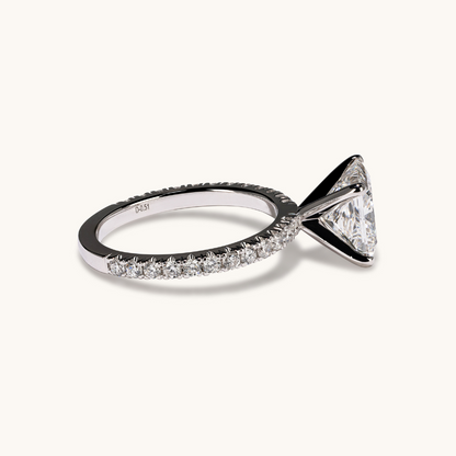 2.74 Princess Lab Diamond Engagement Ring - Happy Jewelers Fine Jewelry Lifetime Warranty