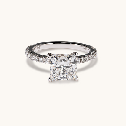 2.74 Princess Lab Diamond Engagement Ring - Happy Jewelers Fine Jewelry Lifetime Warranty