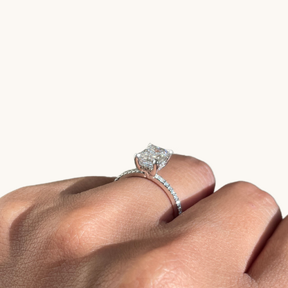 1.60 Emerald Lab Diamond Engagement Ring - Happy Jewelers Fine Jewelry Lifetime Warranty