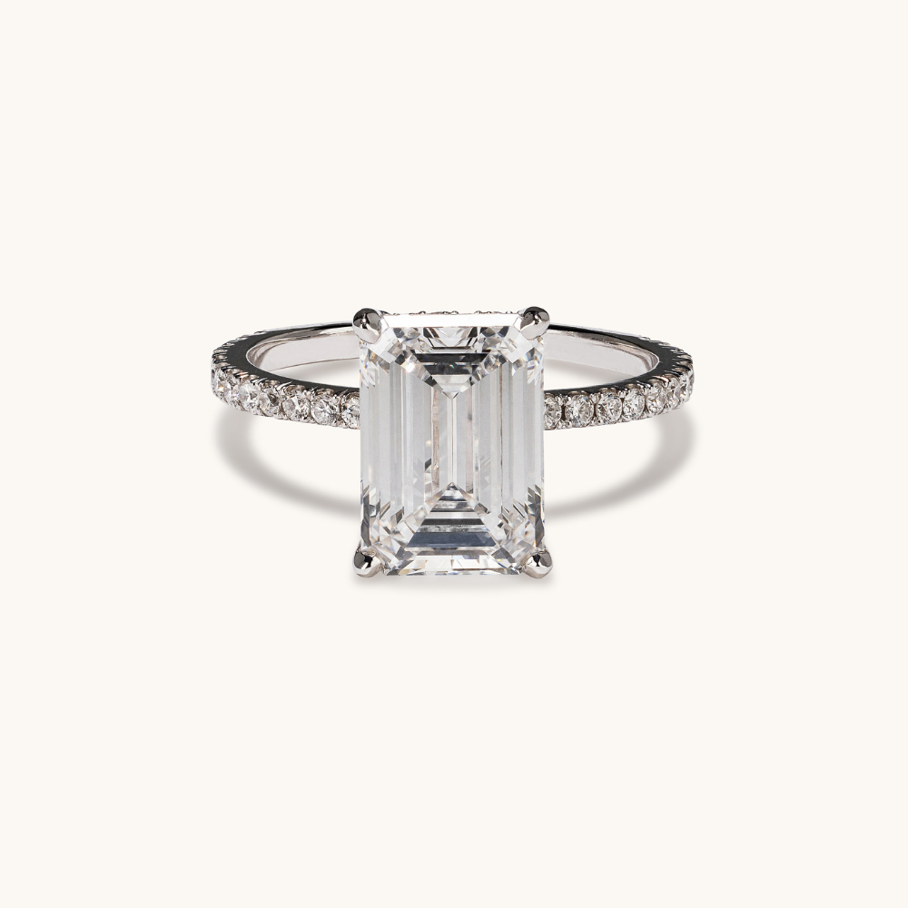 1.60 Emerald Lab Diamond Engagement Ring - Happy Jewelers Fine Jewelry Lifetime Warranty