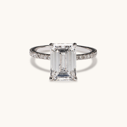 1.60 Emerald Lab Diamond Engagement Ring - Happy Jewelers Fine Jewelry Lifetime Warranty