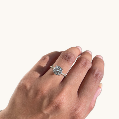 2.52 Round Lab Diamond Engagement Ring - Happy Jewelers Fine Jewelry Lifetime Warranty