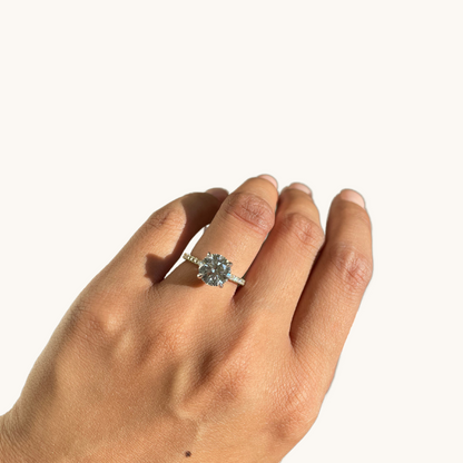 2.57 Round Lab Diamond Engagement Ring - Happy Jewelers Fine Jewelry Lifetime Warranty