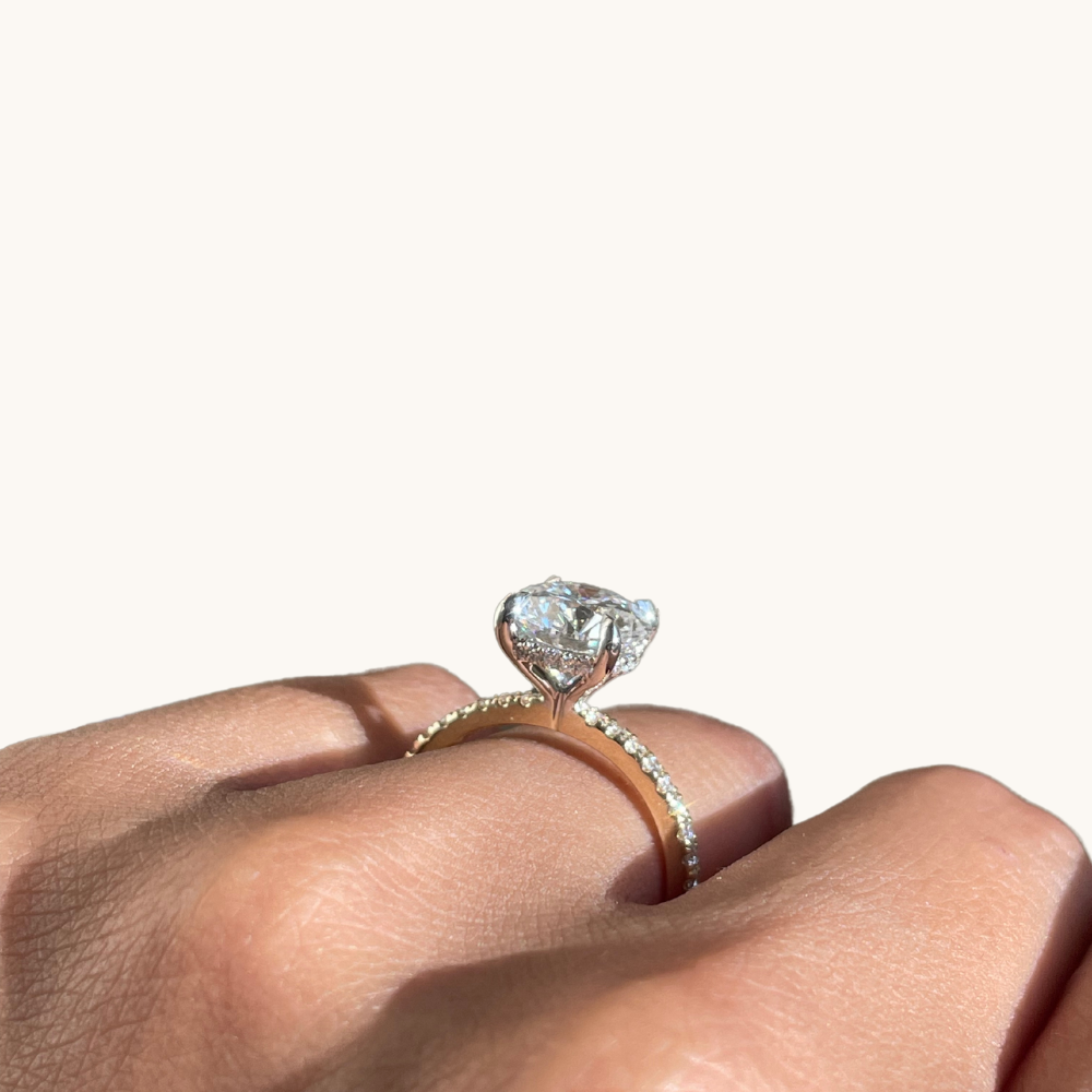 2.57 Round Lab Diamond Engagement Ring