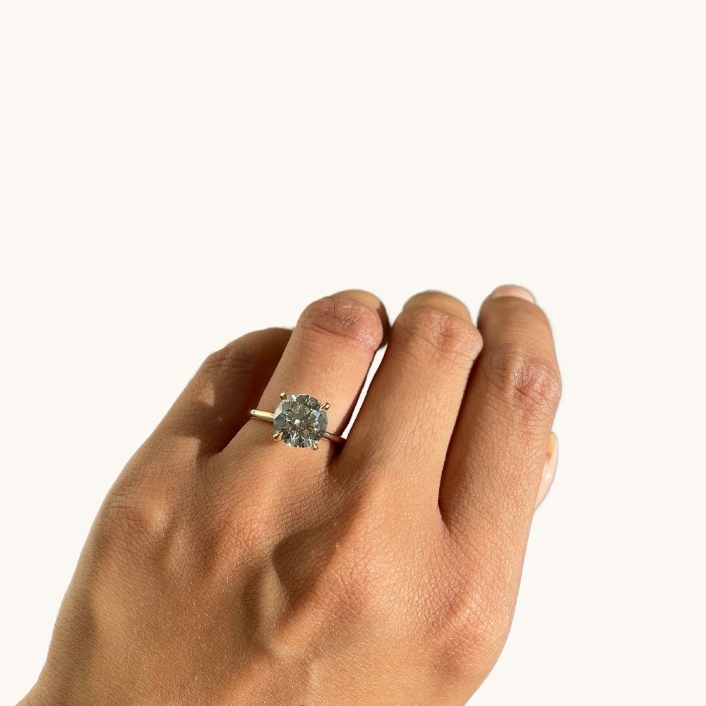 3.10 Round Lab Diamond Engagement Ring - Happy Jewelers Fine Jewelry Lifetime Warranty