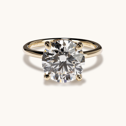 4.31 Round Lab Diamond Engagement Ring with Hidden Halo - Happy Jewelers Fine Jewelry Lifetime Warranty