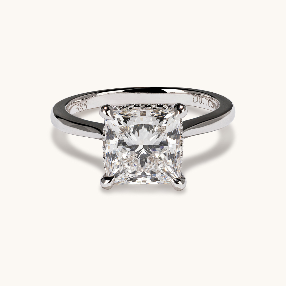 3.27 Princess Lab Diamond Engagement Ring - Happy Jewelers Fine Jewelry Lifetime Warranty
