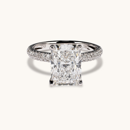 3.59 Radiant Lab Diamond Engagement Ring - Happy Jewelers Fine Jewelry Lifetime Warranty