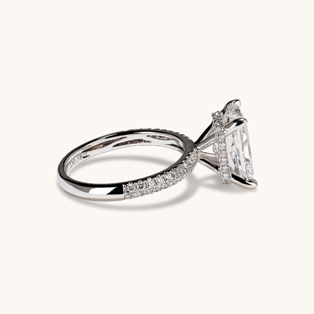 3.59 Radiant Lab Diamond Engagement Ring - Happy Jewelers Fine Jewelry Lifetime Warranty
