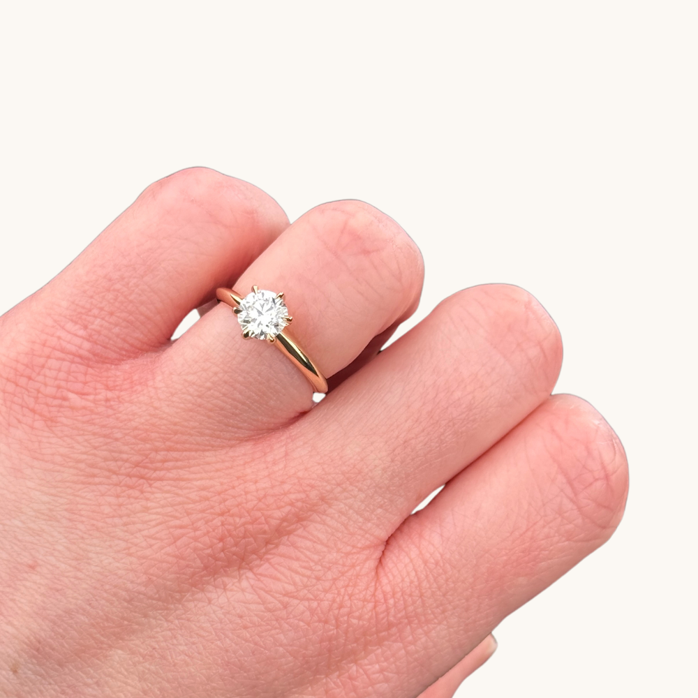 1.01 Round Lab Diamond Engagement Ring - Happy Jewelers Fine Jewelry Lifetime Warranty