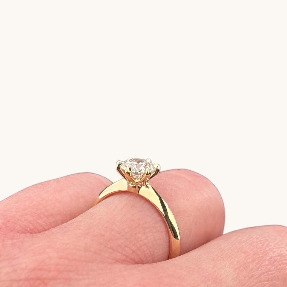 1.01 Round Lab Diamond Engagement Ring - Happy Jewelers Fine Jewelry Lifetime Warranty