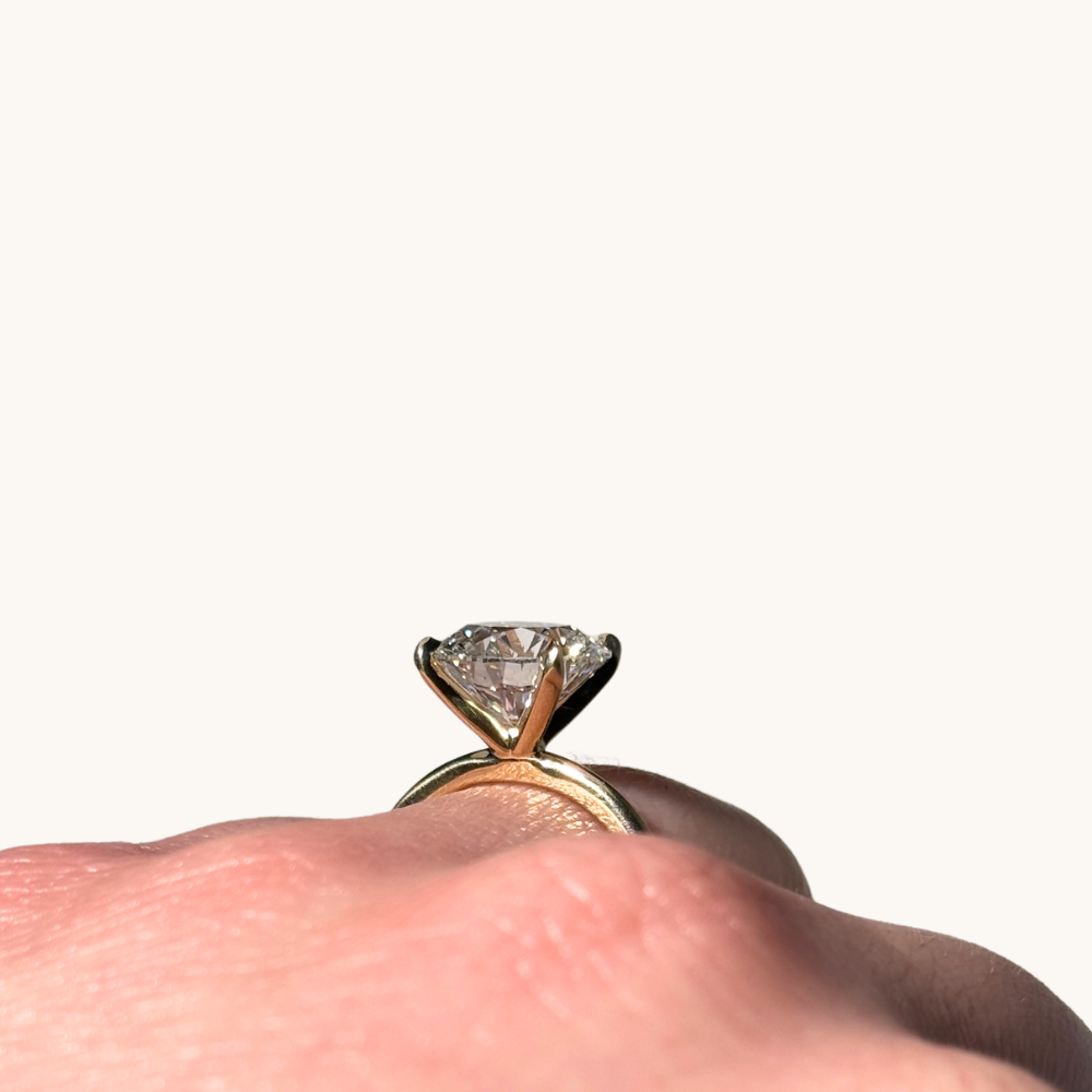 4.00 Round Lab Diamond Engagement Ring - Happy Jewelers Fine Jewelry Lifetime Warranty