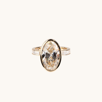 4.54 Oval Lab Diamond Engagement Ring - Happy Jewelers Fine Jewelry Lifetime Warranty