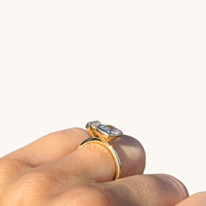 Cushion and Marquise Toi et Moi Lab Diamond Engagement Ring - Happy Jewelers Fine Jewelry Lifetime Warranty