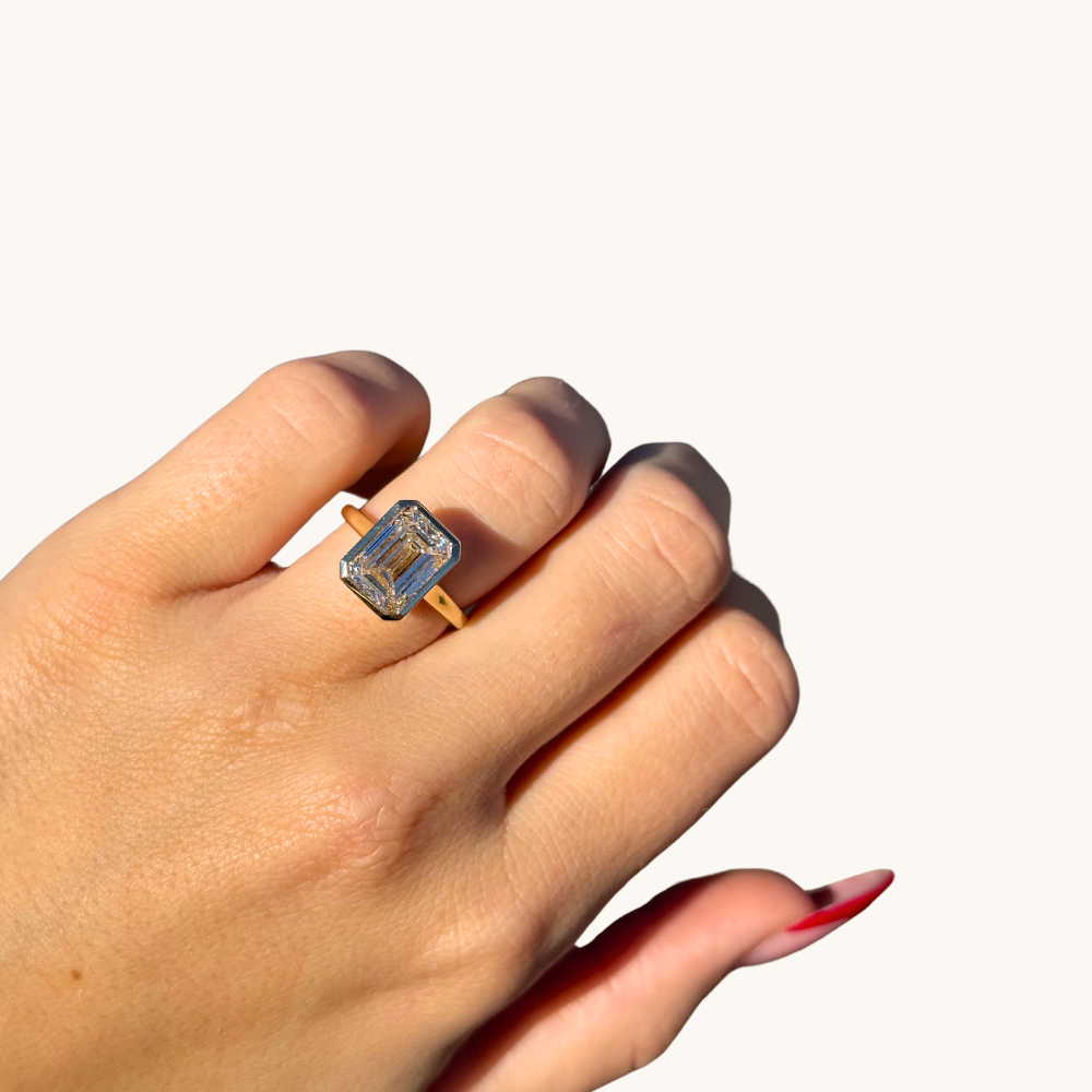 4.29 Emerald Lab Diamond Engagement Ring - Happy Jewelers Fine Jewelry Lifetime Warranty