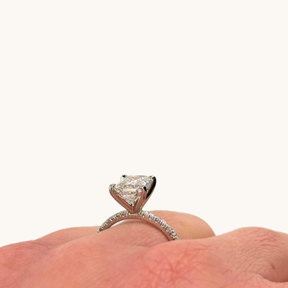 2.40 Emerald Lab Diamond Engagement Ring - Happy Jewelers Fine Jewelry Lifetime Warranty