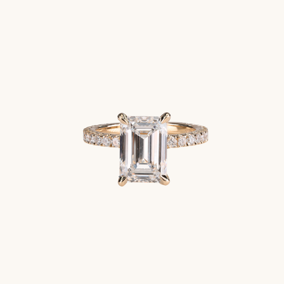 3.79 Emerald Lab Diamond Engagement Ring - Happy Jewelers Fine Jewelry Lifetime Warranty