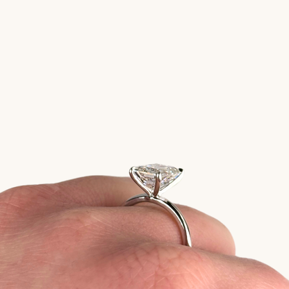 3.09 Emerald Lab Diamond Engagement Ring - Happy Jewelers Fine Jewelry Lifetime Warranty