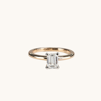 1.03 Emerald Lab Diamond Engagement Ring - Happy Jewelers Fine Jewelry Lifetime Warranty