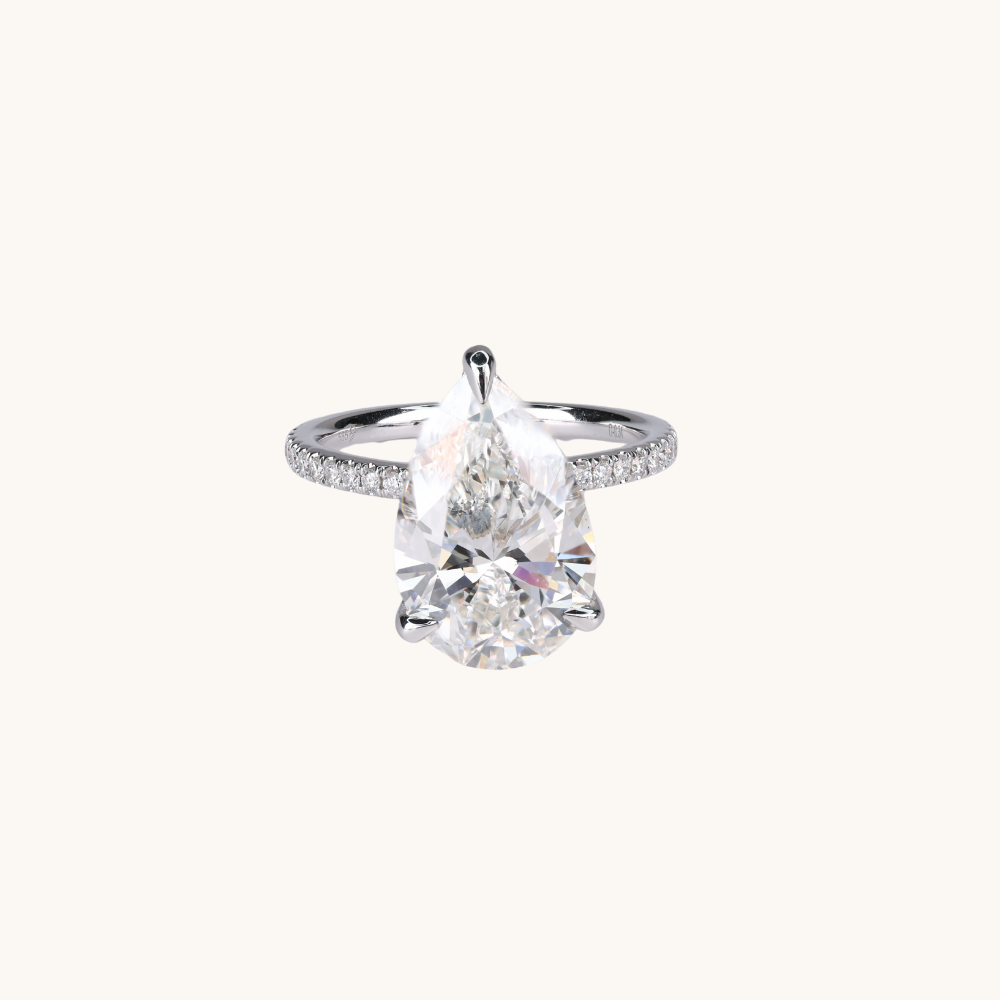 4.77 Pear Lab Diamond Engagement Ring - Happy Jewelers Fine Jewelry Lifetime Warranty